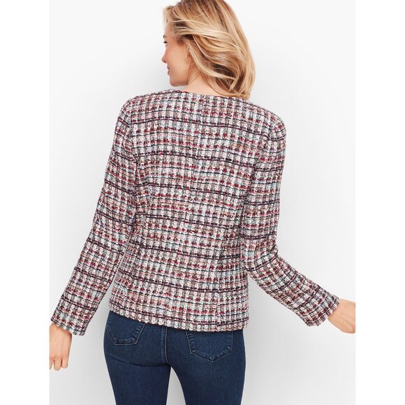 Talbots Womens Plus Size 16W Multicolor Adele Tweed Dress Blazer Jacket - Picture 2 of 6